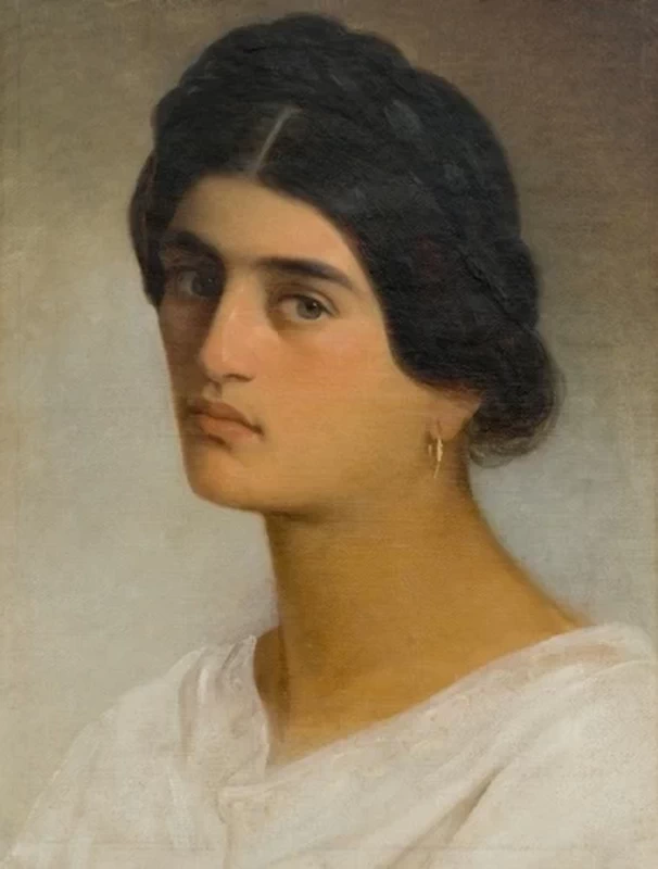 Julie Wilhelmine Hagen - Schwarz, Ritratto di donna